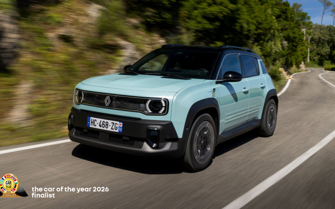Renault 4 E-Tech electric bij zeven finalisten Car of the Year 2026